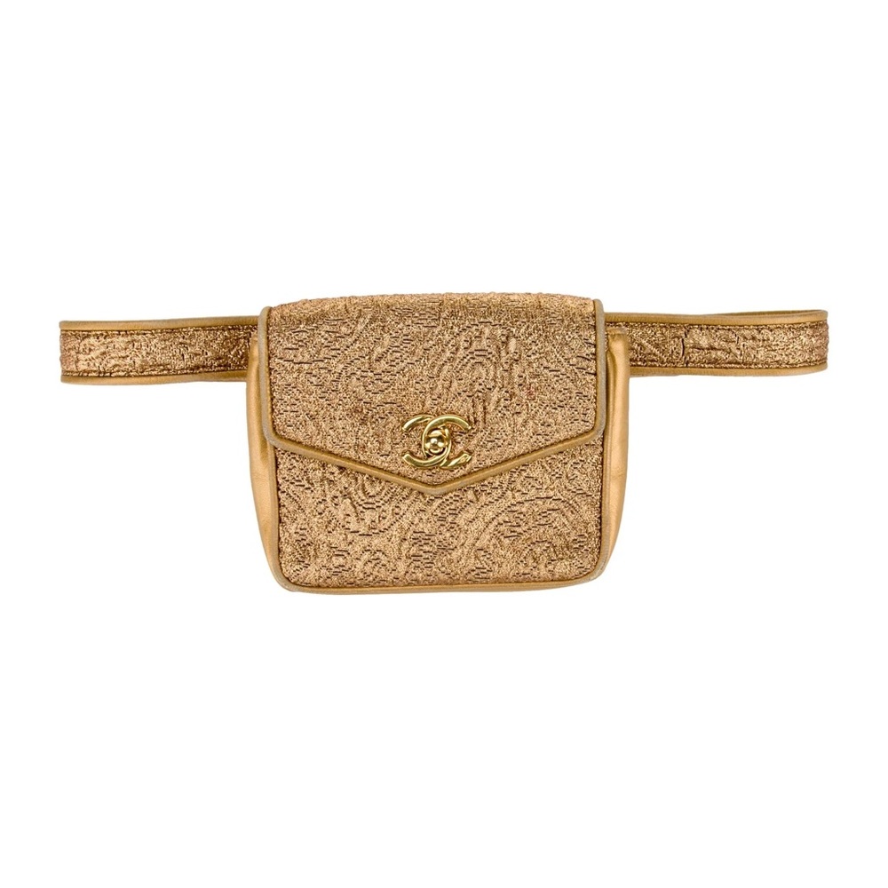 CHANEL Vintage Brocade Belt Bag